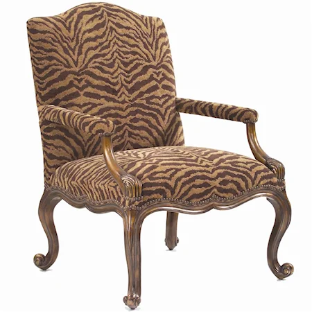 Bellagio Accent Arm Chair with Exposed Legs